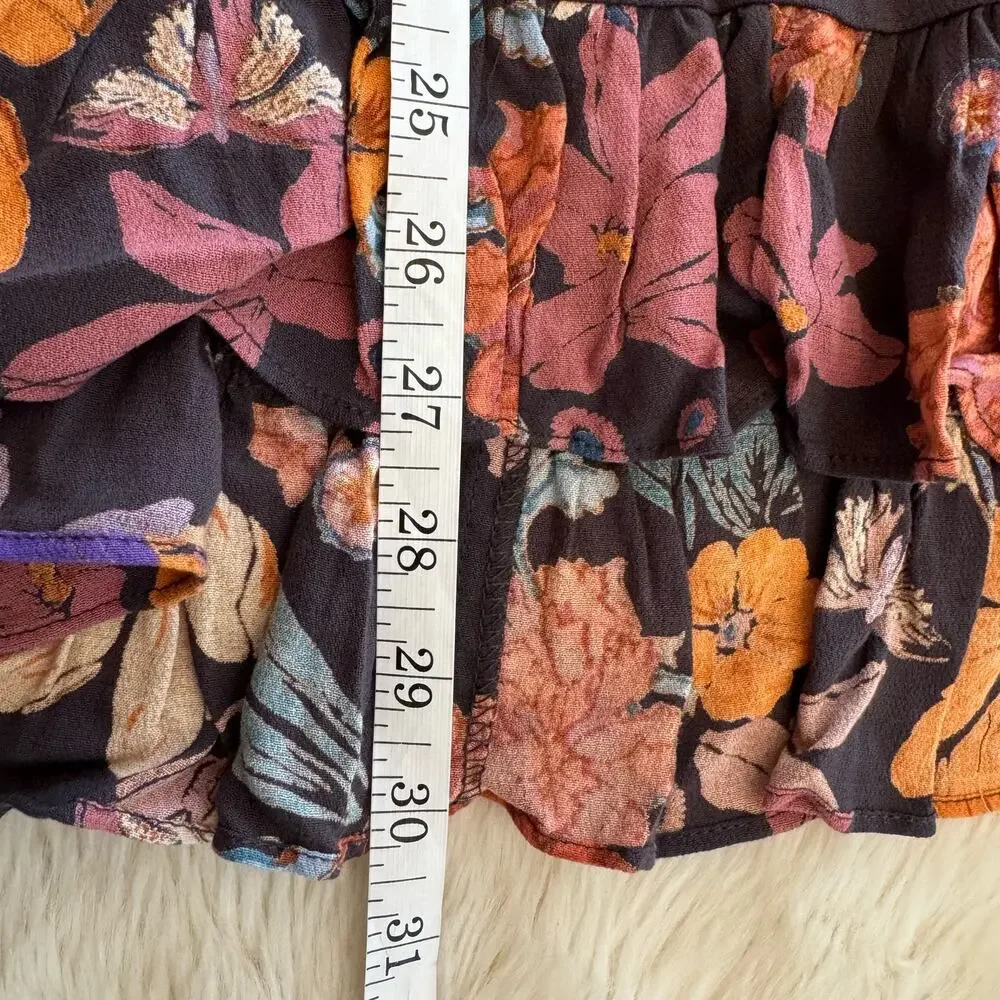 Free People Violet Hill Floral Boho Printed Tunic Dress 0